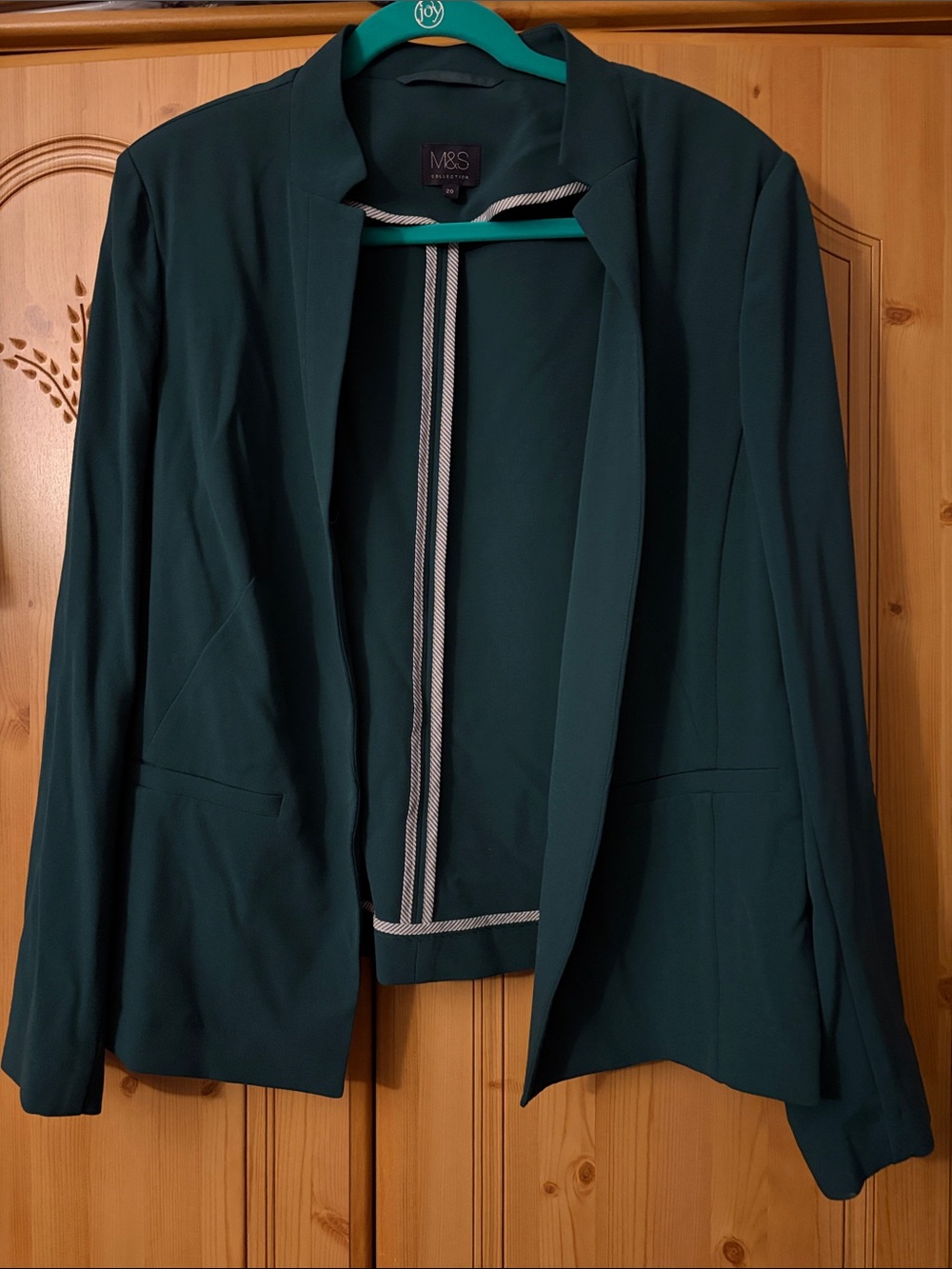 Marks & Spencer Teal Open-Front Blazer